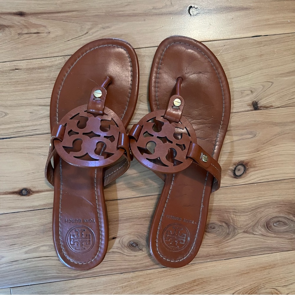 tory bruch miller sandal leather